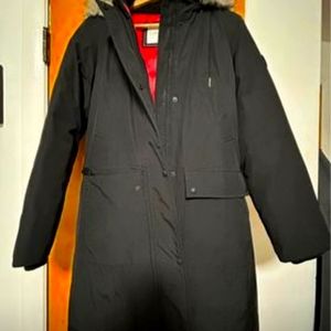 CK black winter coat XS